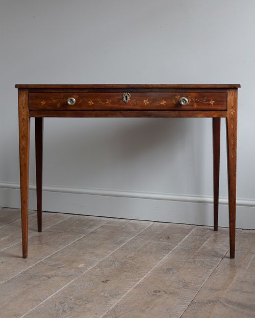 19TH CENTURY MAHOGANY AND MARQUETRY SIDE TABLE - ADDITIONAL PHOTO 1