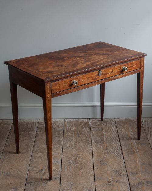 19TH CENTURY MAHOGANY AND MARQUETRY SIDE TABLE - ADDITIONAL PHOTO 2