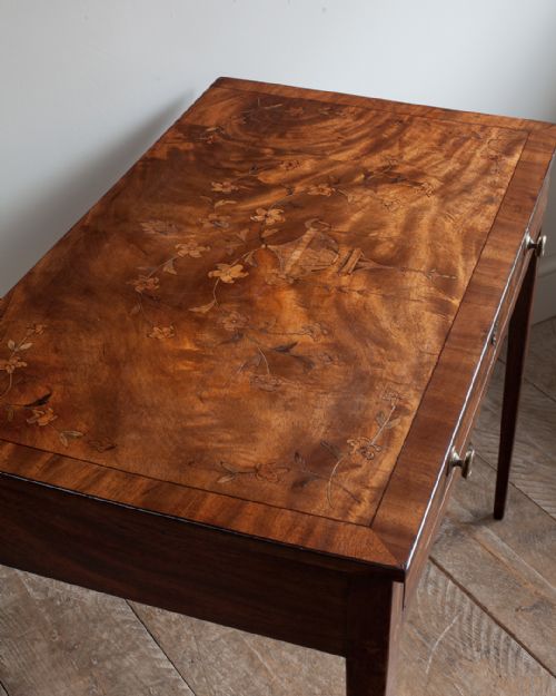 19TH CENTURY MAHOGANY AND MARQUETRY SIDE TABLE - ADDITIONAL PHOTO 3