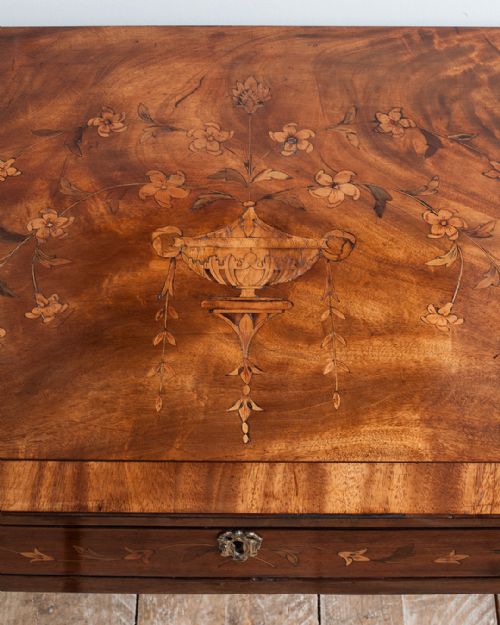 19TH CENTURY MAHOGANY AND MARQUETRY SIDE TABLE - ADDITIONAL PHOTO 4