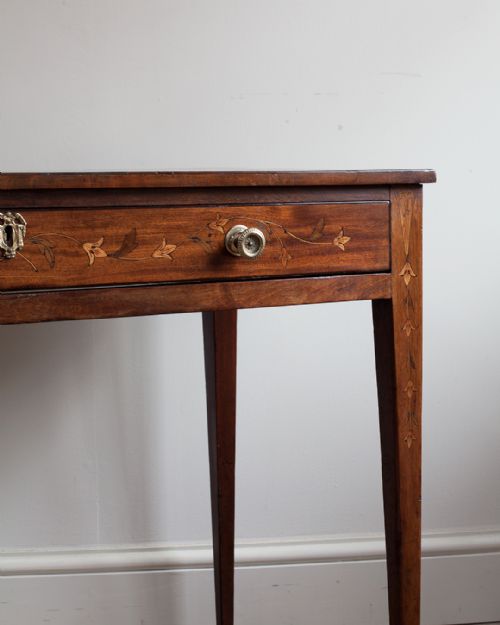 19TH CENTURY MAHOGANY AND MARQUETRY SIDE TABLE - ADDITIONAL PHOTO 6