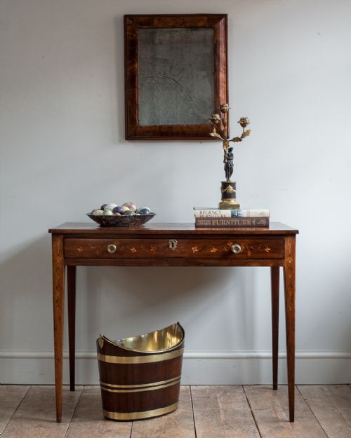 19TH CENTURY MAHOGANY AND MARQUETRY SIDE TABLE - ADDITIONAL PHOTO 7