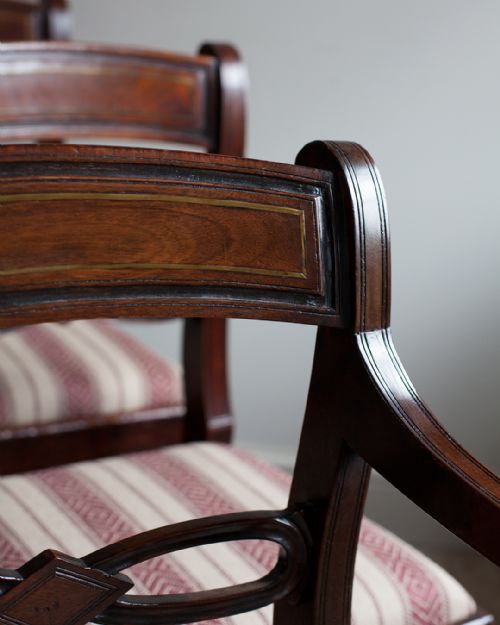SET OF 8 GEORGE IV MAHOGANY DINING CHAIRS - ADDITIONAL PHOTO 5
