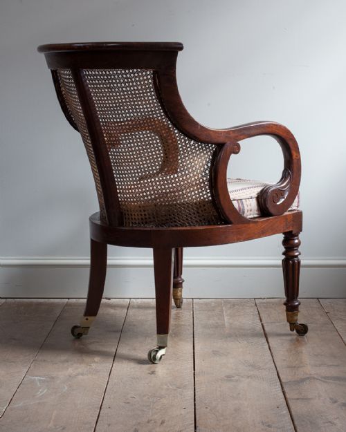 REGENCY MAHOGANY BERGRE CHAIR - ADDITIONAL PHOTO 2