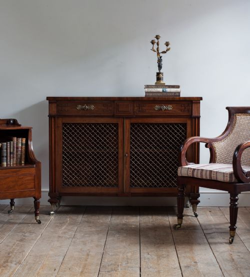 REGENCY MAHOGANY SIDE CABINET - ADDITIONAL PHOTO 1