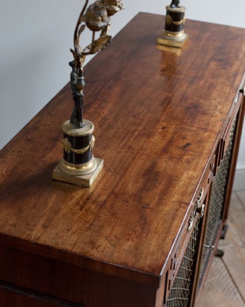 REGENCY MAHOGANY SIDE CABINET - ADDITIONAL PHOTO 6