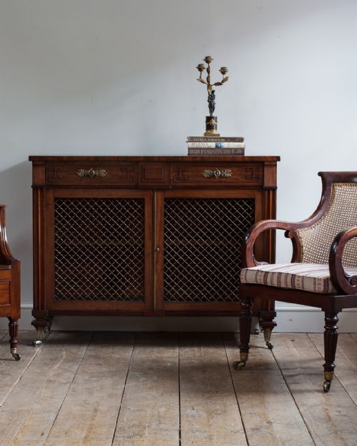 REGENCY MAHOGANY SIDE CABINET - ADDITIONAL PHOTO 8
