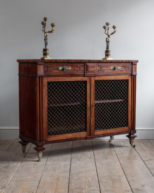 REGENCY MAHOGANY SIDE CABINET - ADDITIONAL PHOTO 9