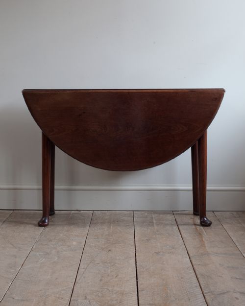 GEORGIAN MAHOGANY OVAL DROP LEAF DINING TABLE - ADDITIONAL PHOTO 4