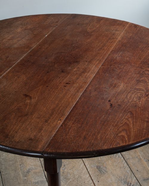 GEORGIAN MAHOGANY OVAL DROP LEAF DINING TABLE - ADDITIONAL PHOTO 5