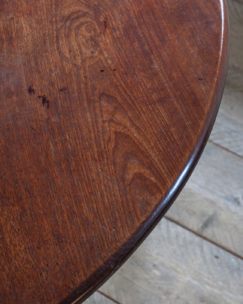 GEORGIAN MAHOGANY OVAL DROP LEAF DINING TABLE - ADDITIONAL PHOTO 6