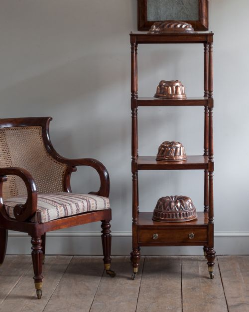REGENCY MAHOGANY WHATNOT - ADDITIONAL PHOTO 2