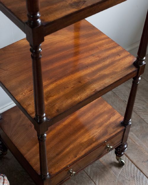 REGENCY MAHOGANY WHATNOT - ADDITIONAL PHOTO 4