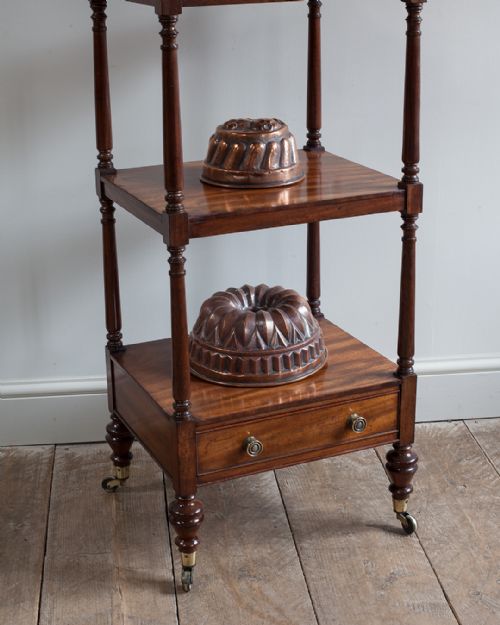 REGENCY MAHOGANY WHATNOT - ADDITIONAL PHOTO 7