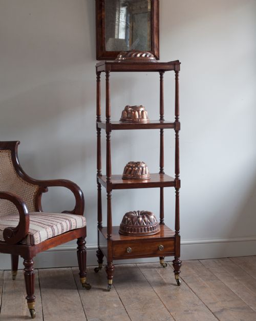 REGENCY MAHOGANY WHATNOT - ADDITIONAL PHOTO 8