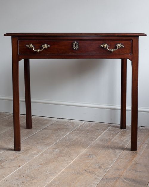 GOOD QUALITY GEORGIAN CUBAN MAHOGANY SIDE TABLE - ADDITIONAL PHOTO 1