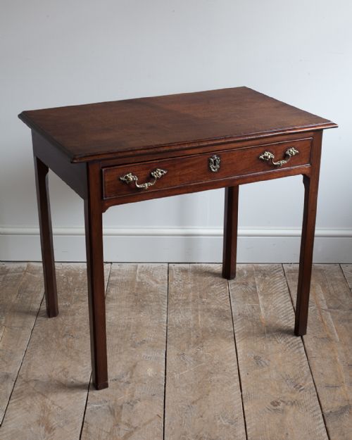 GOOD QUALITY GEORGIAN CUBAN MAHOGANY SIDE TABLE - ADDITIONAL PHOTO 2