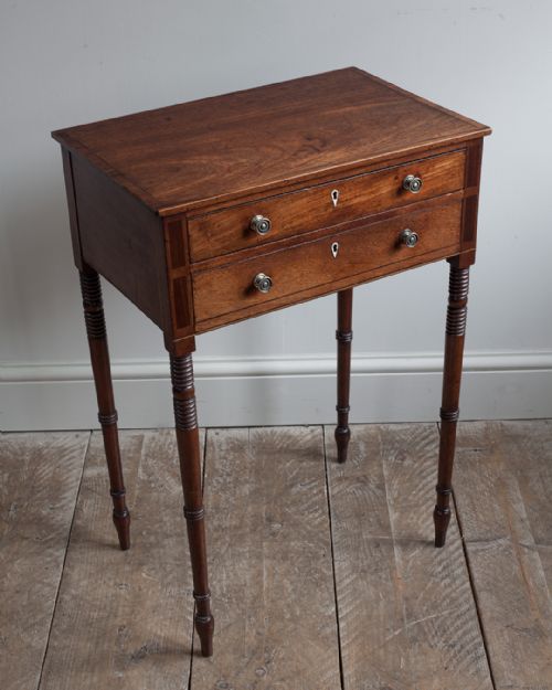 REGENCY MAHOGANY WORK TABLE - ADDITIONAL PHOTO 2