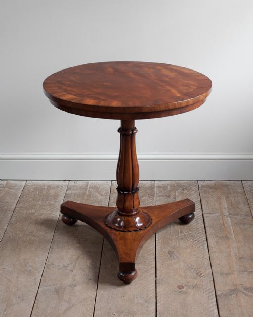 william iv mahogany pedestal lamp table - CATEGORY: ANTIQUE TABLES - DATED 19TH CENTURY