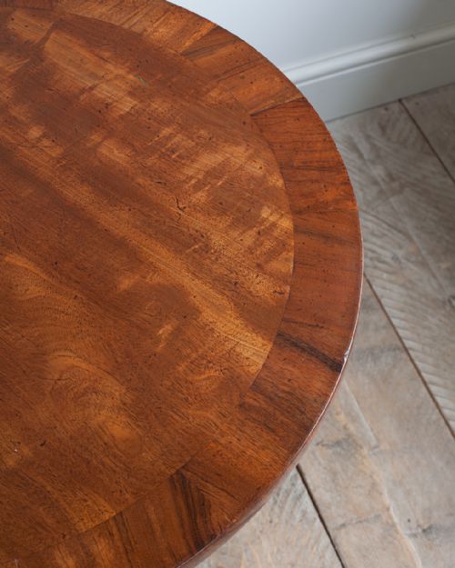 WILLIAM IV MAHOGANY PEDESTAL LAMP TABLE - ADDITIONAL PHOTO 7