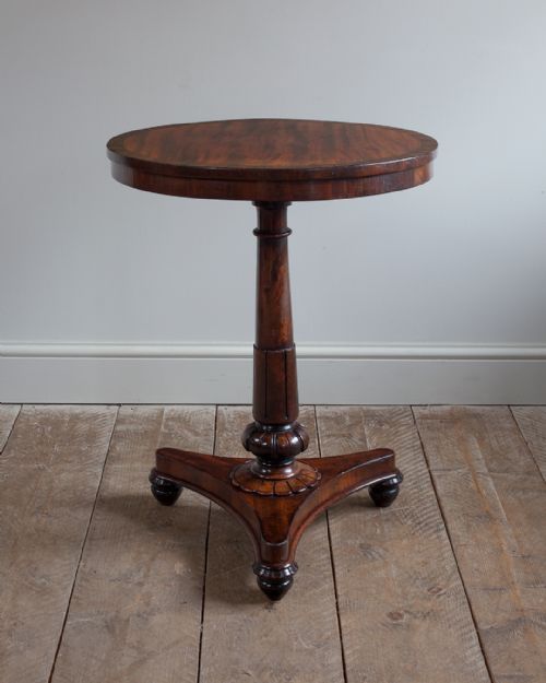 william iv mahogany pedestal lamp table - CATEGORY: ANTIQUE TABLES - DATED 19TH CENTURY