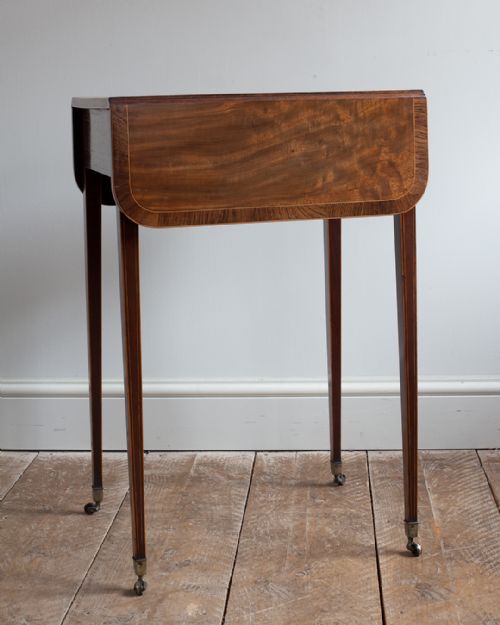 SHERATON PERIOD MAHOGANY WORK WRITING TABLE - ADDITIONAL PHOTO 8