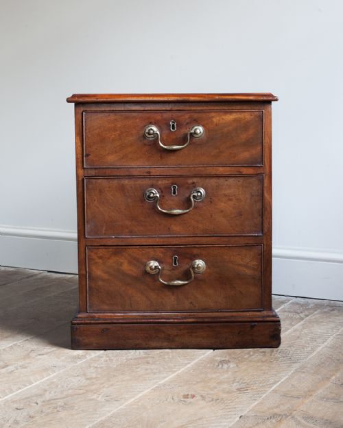 EARLY 19TH CENTURY MAHOGANY BEDSIDE CHEST - ADDITIONAL PHOTO 1