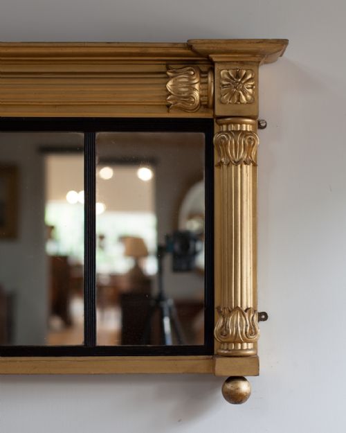 REGENCY GILT OVERMANTEL MIRROR - ADDITIONAL PHOTO 2