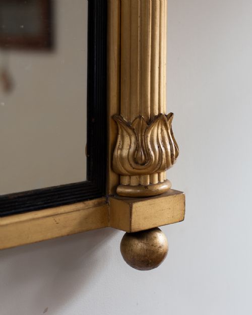REGENCY GILT OVERMANTEL MIRROR - ADDITIONAL PHOTO 3