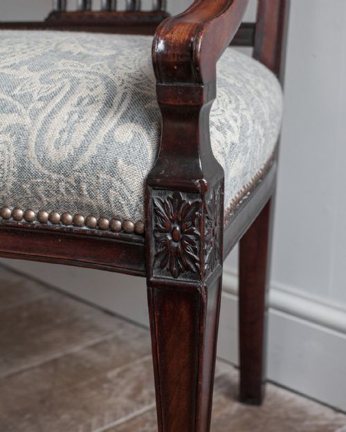 SUPERB 19TH CENTURY MAHOGANY SETTEE - ADDITIONAL PHOTO 4