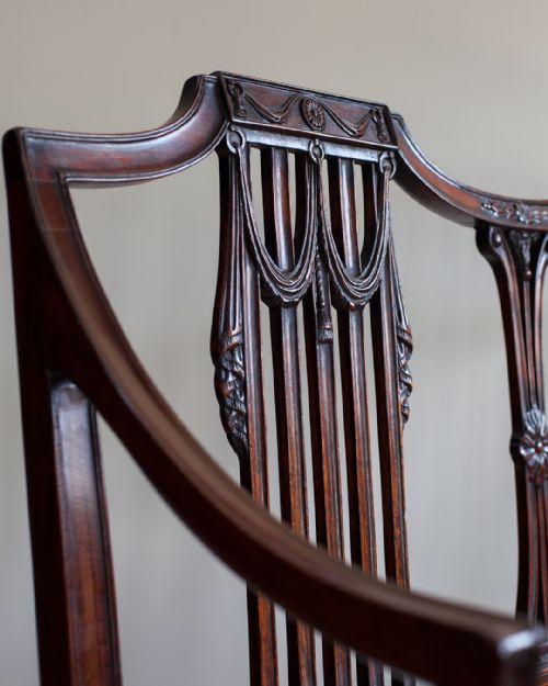 SUPERB 19TH CENTURY MAHOGANY SETTEE - ADDITIONAL PHOTO 7