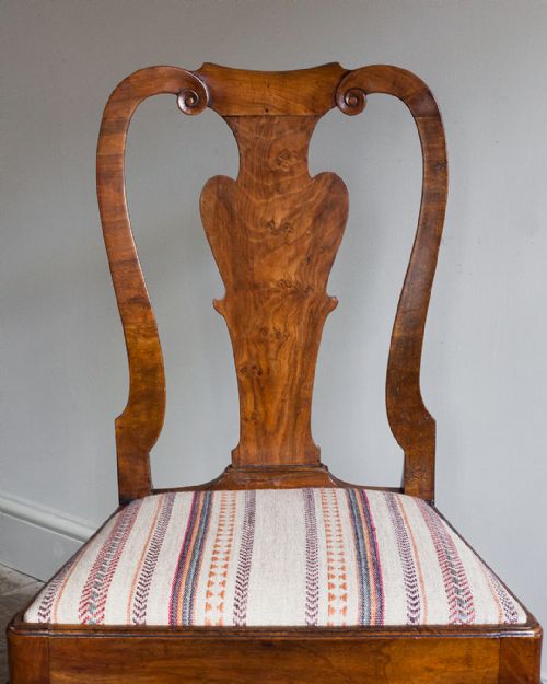 QUEEN ANNE STYLE WALNUT SIDE CHAIR - ADDITIONAL PHOTO 1