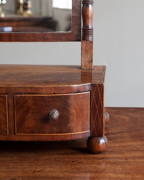 REGENCY MAHOGANY TOILET MIRROR - ADDITIONAL PHOTO 3