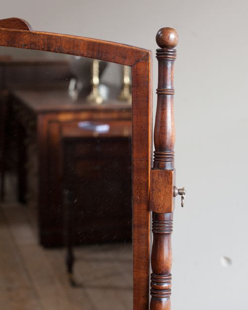 REGENCY MAHOGANY TOILET MIRROR - ADDITIONAL PHOTO 5