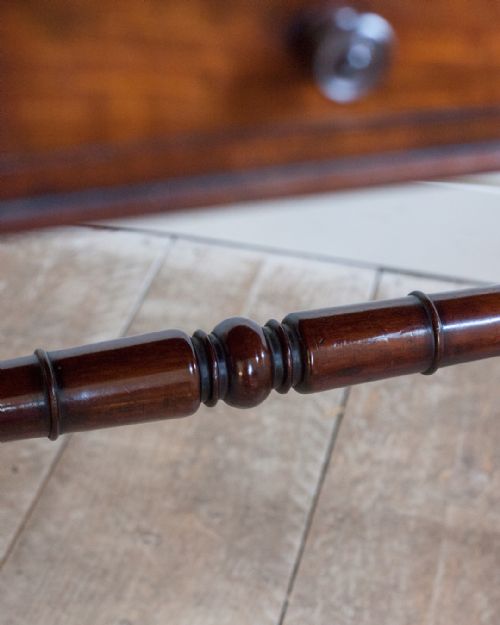 REGENCY MAHOGANY STRETCHER TABLE - ADDITIONAL PHOTO 6