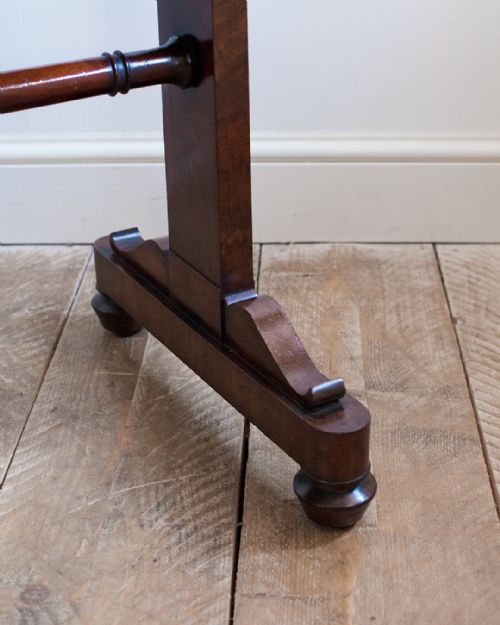 REGENCY MAHOGANY STRETCHER TABLE - ADDITIONAL PHOTO 7