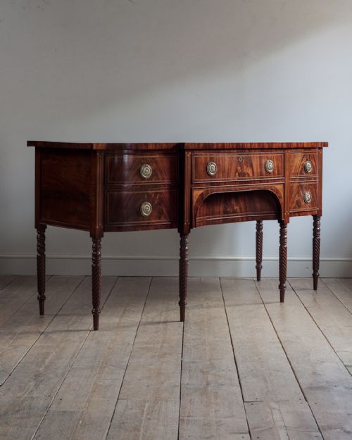magnificent regency mahogany breakfront sideboard - CATEGORY: ANTIQUE SIDEBOARDS - DATED 19TH CENTURY