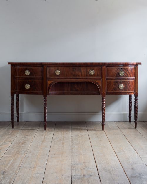 MAGNIFICENT REGENCY MAHOGANY BREAKFRONT SIDEBOARD - ADDITIONAL PHOTO 1