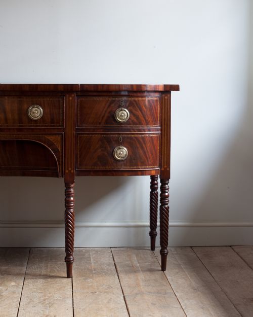 MAGNIFICENT REGENCY MAHOGANY BREAKFRONT SIDEBOARD - ADDITIONAL PHOTO 2
