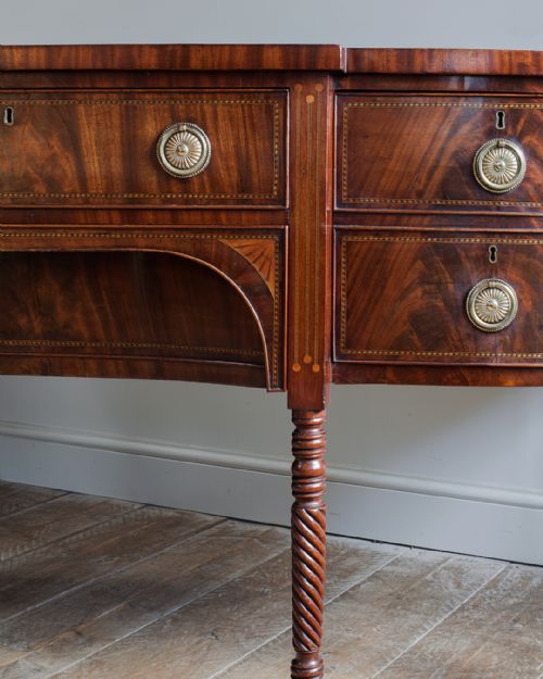 MAGNIFICENT REGENCY MAHOGANY BREAKFRONT SIDEBOARD - ADDITIONAL PHOTO 5