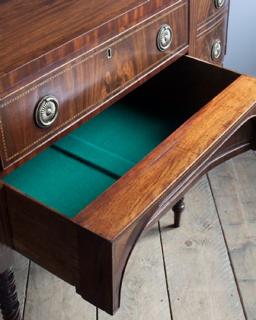 MAGNIFICENT REGENCY MAHOGANY BREAKFRONT SIDEBOARD - ADDITIONAL PHOTO 9