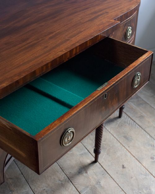 MAGNIFICENT REGENCY MAHOGANY BREAKFRONT SIDEBOARD - ADDITIONAL PHOTO 12