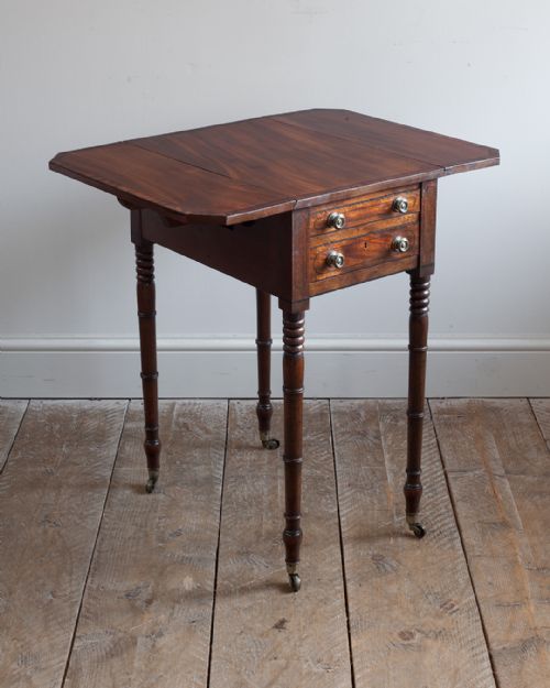 REGENCY MAHOGANY WORK TABLE - ADDITIONAL PHOTO 3