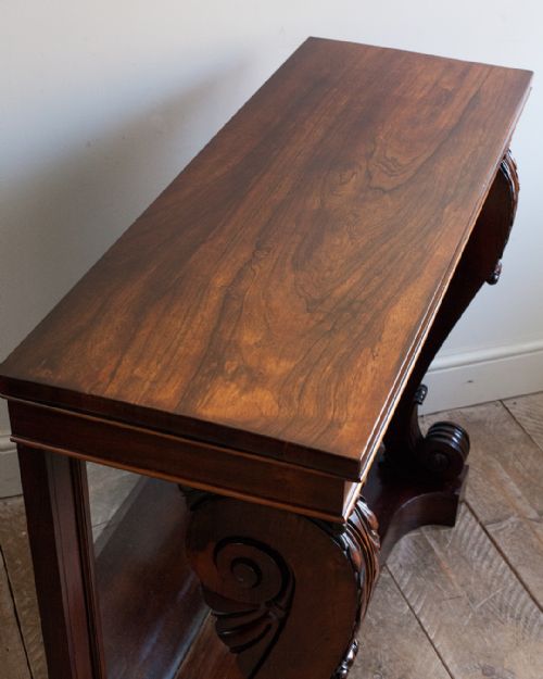 WILLIAM IV ROSEWOOD CONSOLE TABLE - ADDITIONAL PHOTO 6