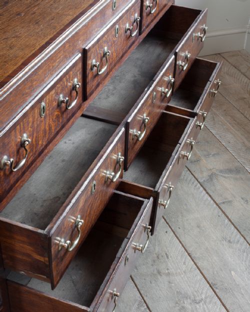 GEORGE III OAK LANCASHIRE MULE CHEST - ADDITIONAL PHOTO 4