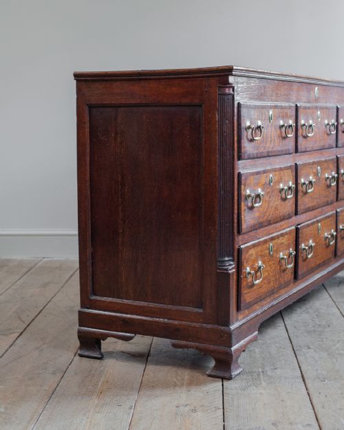 GEORGE III OAK LANCASHIRE MULE CHEST - ADDITIONAL PHOTO 5