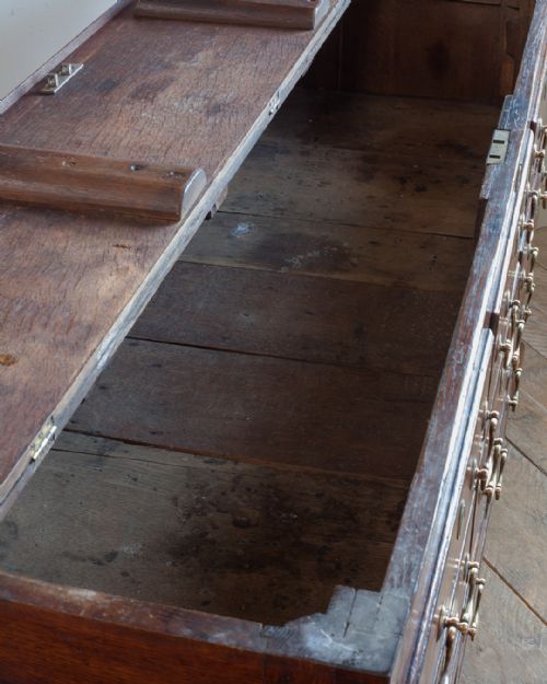 GEORGE III OAK LANCASHIRE MULE CHEST - ADDITIONAL PHOTO 7