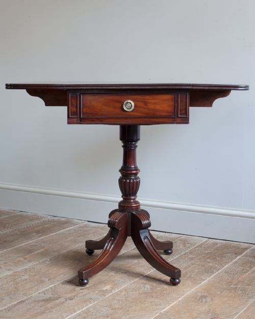 REGENCY PEDESTAL PEMBROKE TABLE - ADDITIONAL PHOTO 4