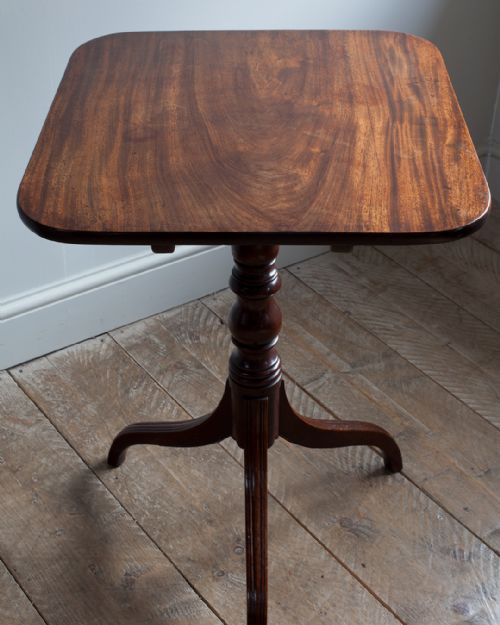 GOOD QUALITY GEORGE IV MAHOGANY TRIPOD TABLE - ADDITIONAL PHOTO 3