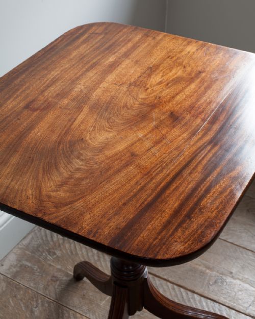 GOOD QUALITY GEORGE IV MAHOGANY TRIPOD TABLE - ADDITIONAL PHOTO 4